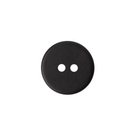 Plastic 2-Hole Button – 24L/15mm – Matte Charcoal Plastic 2-Hole Button – 24L/15mm – Matte Charcoal