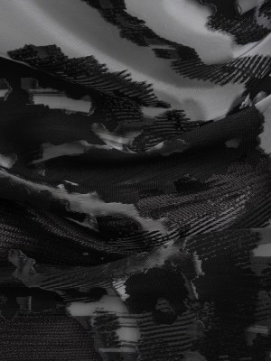 Metallic Black Abstract Luxury Burnout Brocade Metallic Black Abstract Luxury Burnout Brocade