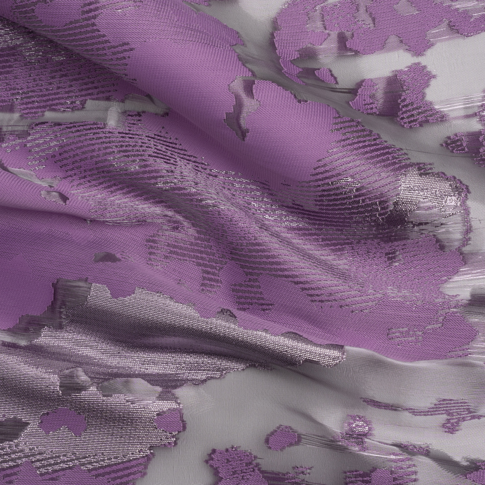 Metallic Purple Abstract Luxury Burnout Brocade Metallic Purple Abstract Luxury Burnout Brocade