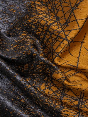 Metallic Black and Dark Gold Crosshatched Gradient Luxury Brocade Metallic Black and Dark Gold Crosshatched Gradient Luxury Brocade