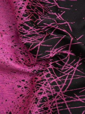 Metallic Magenta and Black Crosshatched Gradient Luxury Brocade Metallic Magenta and Black Crosshatched Gradient Luxury Brocade