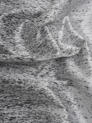 Silver and Metallic Black Striated Luxury Brocade Silver and Metallic Black Striated Luxury Brocade