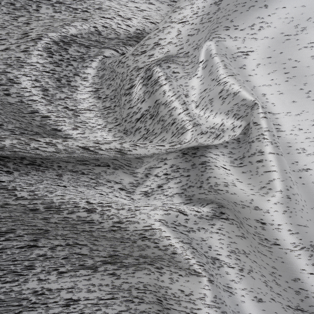 Silver and Metallic Black Striated Luxury Brocade Silver and Metallic Black Striated Luxury Brocade