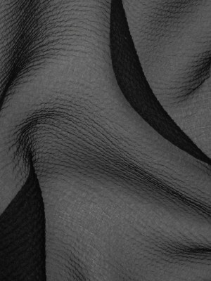 Black Bubbly Crinkled Organza Brocade Black Bubbly Crinkled Organza Brocade
