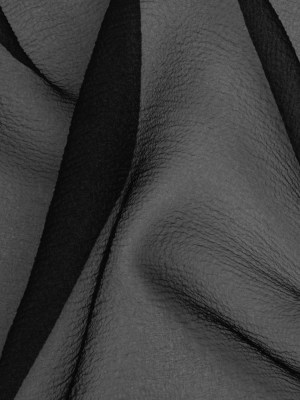 Shimmering Black Bubbly Crinkled Organza Brocade Shimmering Black Bubbly Crinkled Organza Brocade