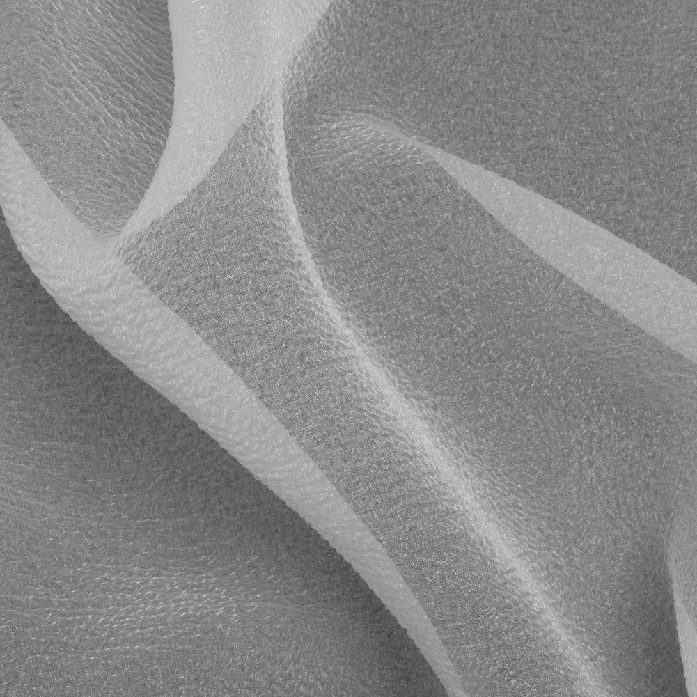 Shimmering White Bubbly Crinkled Organza Brocade Shimmering White Bubbly Crinkled Organza Brocade