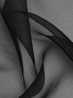 Black Iridescent Shimmer Bubbly Crinkled Organza Brocade Black Iridescent Shimmer Bubbly Crinkled Organza Brocade