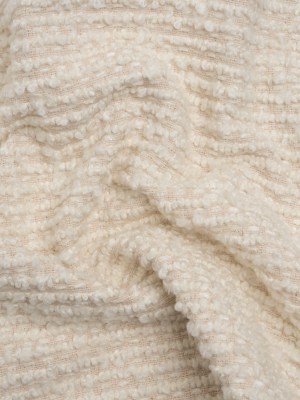 Snow Striped Upholstery Boucle Woven Snow Striped Upholstery Boucle Woven