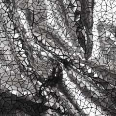 Silver Geometric Crackle Metallic Foiled Chenille Silver Geometric Crackle Metallic Foiled Chenille