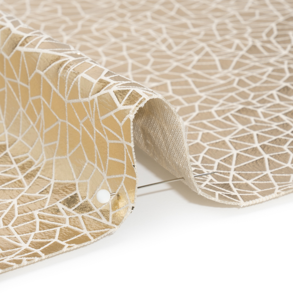 Starlight Geometric Crackle Metallic Foiled Chenille Starlight Geometric Crackle Metallic Foiled Chenille