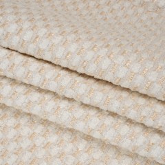 Pearl and White Luminous Checks Upholstery Boucle Pearl and White Luminous Checks Upholstery Boucle