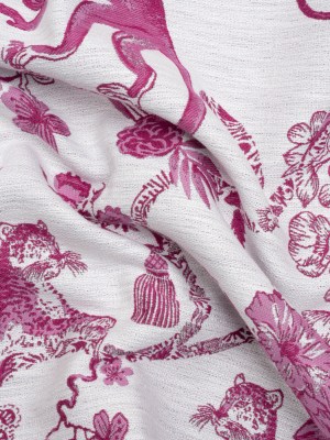 Tourmaline Exotic Pets and Flowers Upholstery Jacquard Tourmaline Exotic Pets and Flowers Upholstery Jacquard