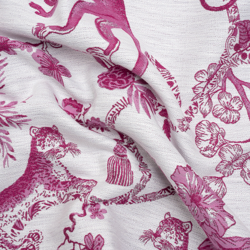 Tourmaline Exotic Pets and Flowers Upholstery Jacquard Tourmaline Exotic Pets and Flowers Upholstery Jacquard