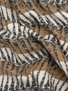 Mudstone Geometric Chevrons and Stripes Upholstery Boucle Jacquard Mudstone Geometric Chevrons and Stripes Upholstery Boucle Jacquard
