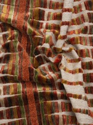 Horizon Stripes and Plush Velvet Undulating Lines Upholstery Woven Horizon Stripes and Plush Velvet Undulating Lines Upholstery Woven