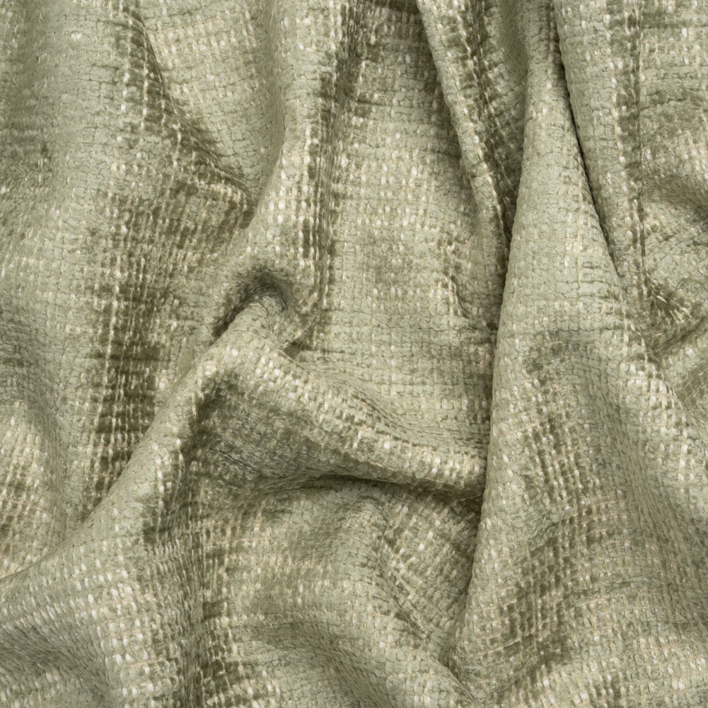 Seafoam Distressed Look Chenille Upholstery Woven Seafoam Distressed Look Chenille Upholstery Woven