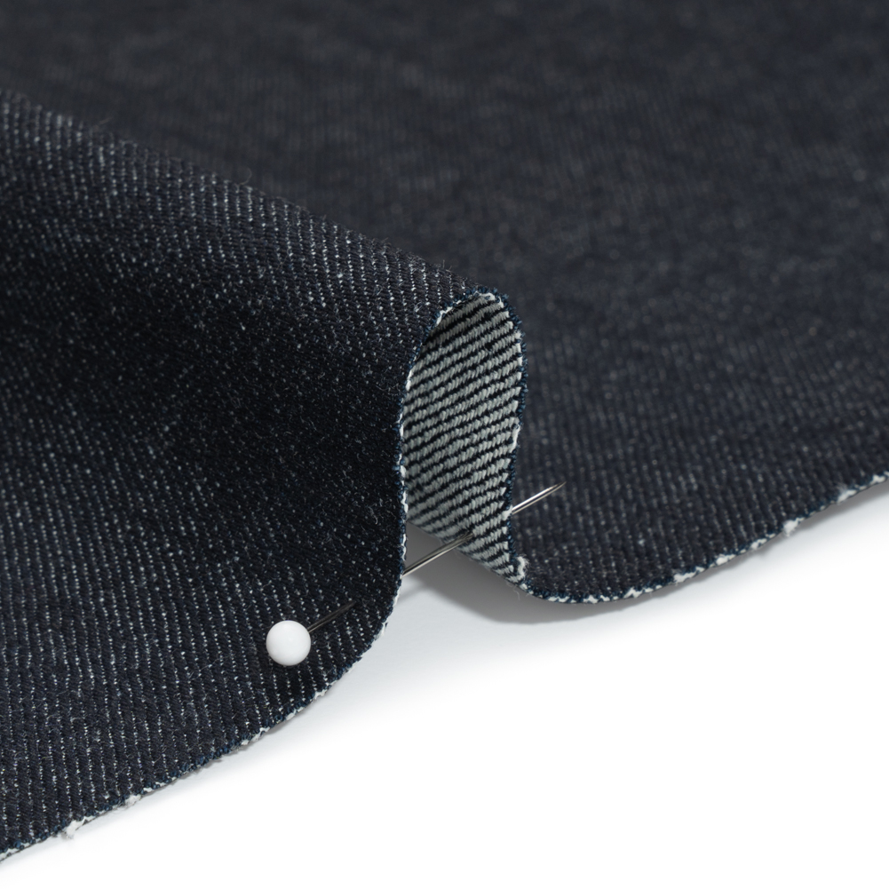 Indigo Stretch Cotton Denim - 12oz