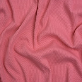 Stretch Cotton 2×2 Rib Knit – Rose Pink – Deadstock Stretch Cotton 2×2 Rib Knit – Rose Pink – Deadstock