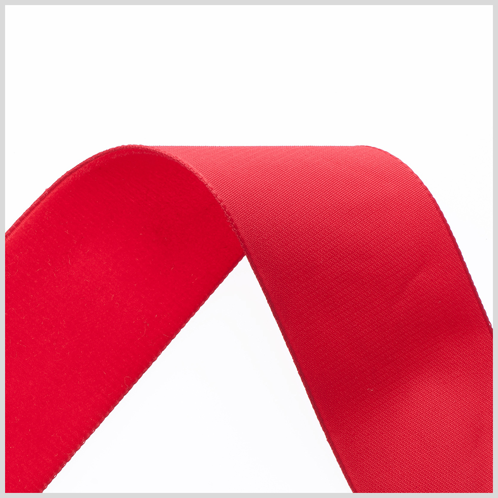 1.375" Rouge Red Nylon Velvet Ribbon