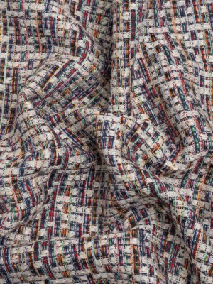 White and Rainbow Acrylic Tweed White and Rainbow Acrylic Tweed