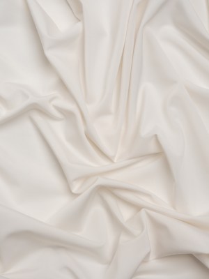 Famous Australian Designer Egret Stretch Polyester Jersey Famous Australian Designer Egret Stretch Polyester Jersey