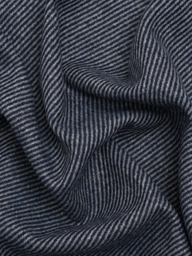 Dark Blue and Gray Diagonal Stripes Blended Wool Twill Dark Blue and Gray Diagonal Stripes Blended Wool Twill