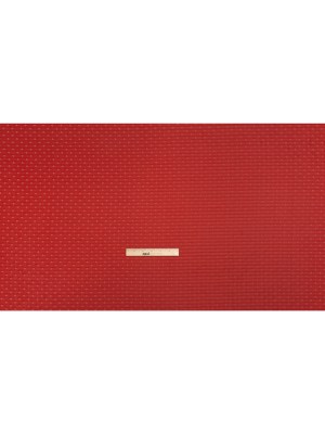 Red and White Woven Diamond Dots Polyester Chiffon Red and White Woven Diamond Dots Polyester Chiffon