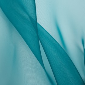 Stiff Mesh-Like Polyester Organza – Dark Teal – Iris Collection Stiff Mesh-Like Polyester Organza – Dark Teal – Iris Collection