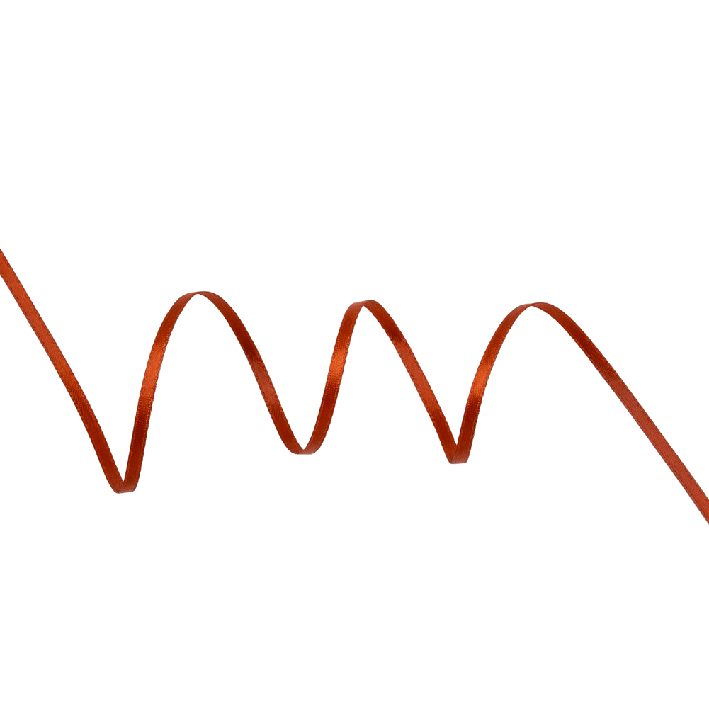 Satin Ribbon Double Faced – 0.125″ – Rust Satin Ribbon Double Faced – 0.125″ – Rust