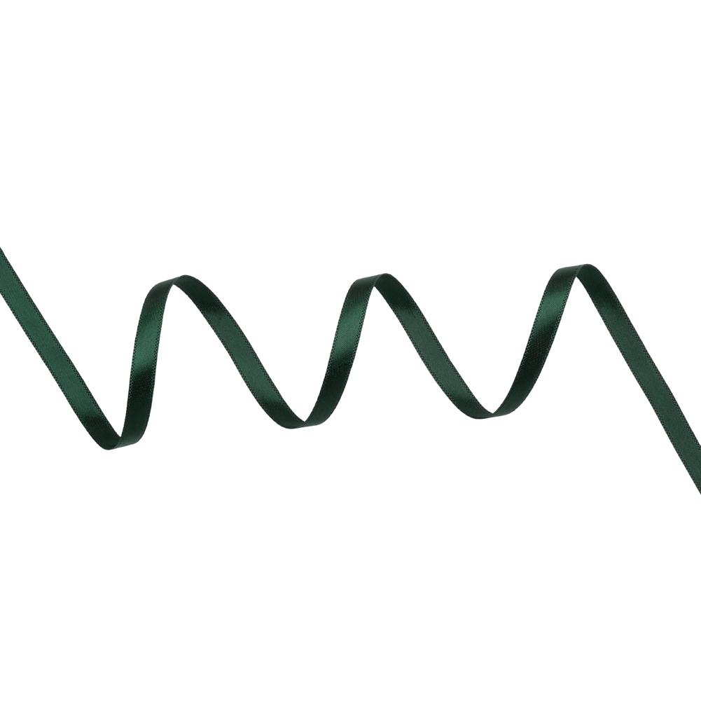 Satin Ribbon Double Faced – 0.25″ – Dark Green Satin Ribbon Double Faced – 0.25″ – Dark Green