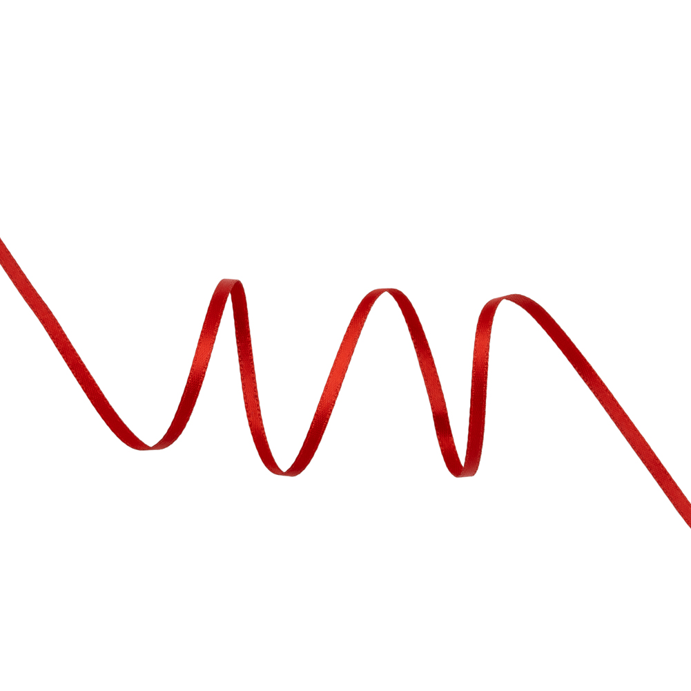 Satin Ribbon Double Faced – 0.125″ – Stem Red Satin Ribbon Double Faced – 0.125″ – Stem Red