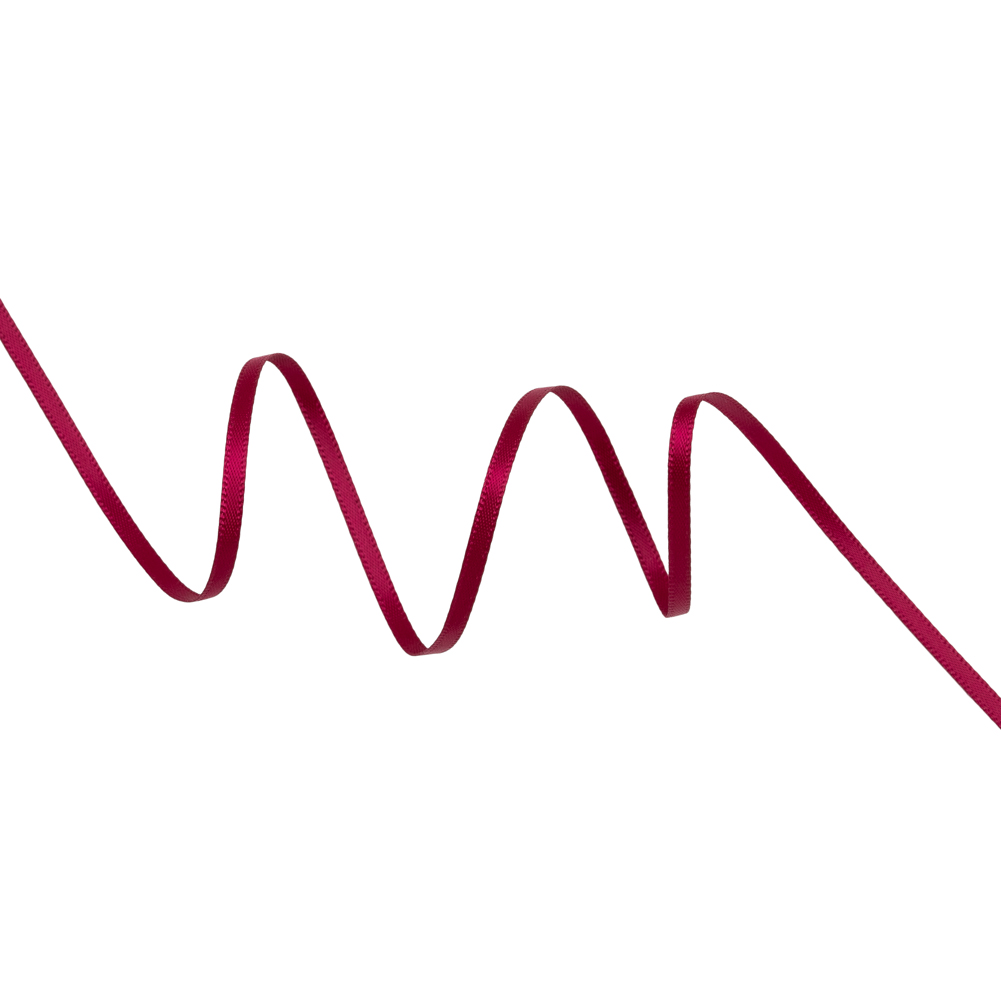Satin Ribbon Double Faced – 0.125″ – Wine Satin Ribbon Double Faced – 0.125″ – Wine