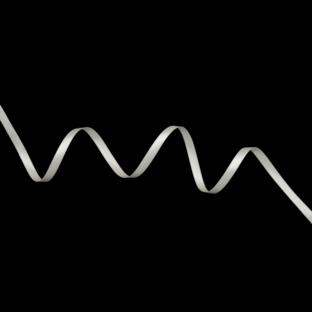 Satin Ribbon Double Faced – 0.25″ – White Satin Ribbon Double Faced – 0.25″ – White