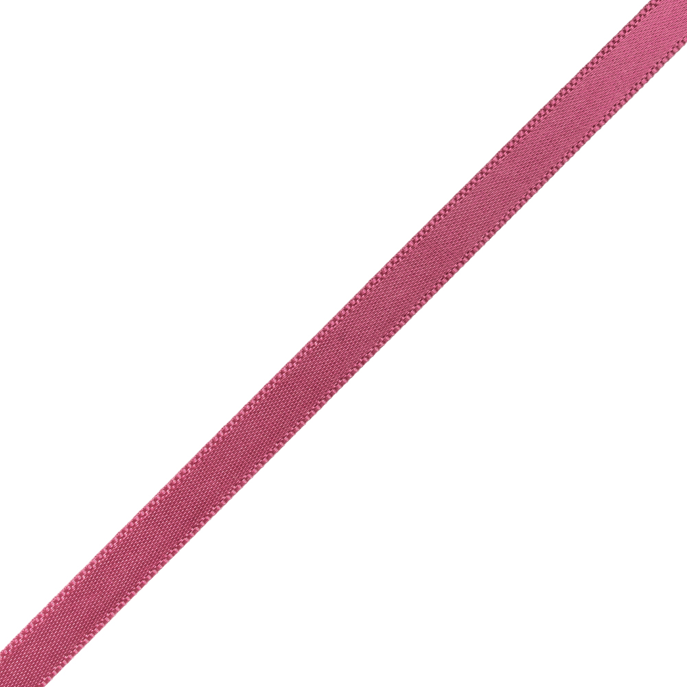 Satin Ribbon Double Faced - 0.25" - Rose Pink