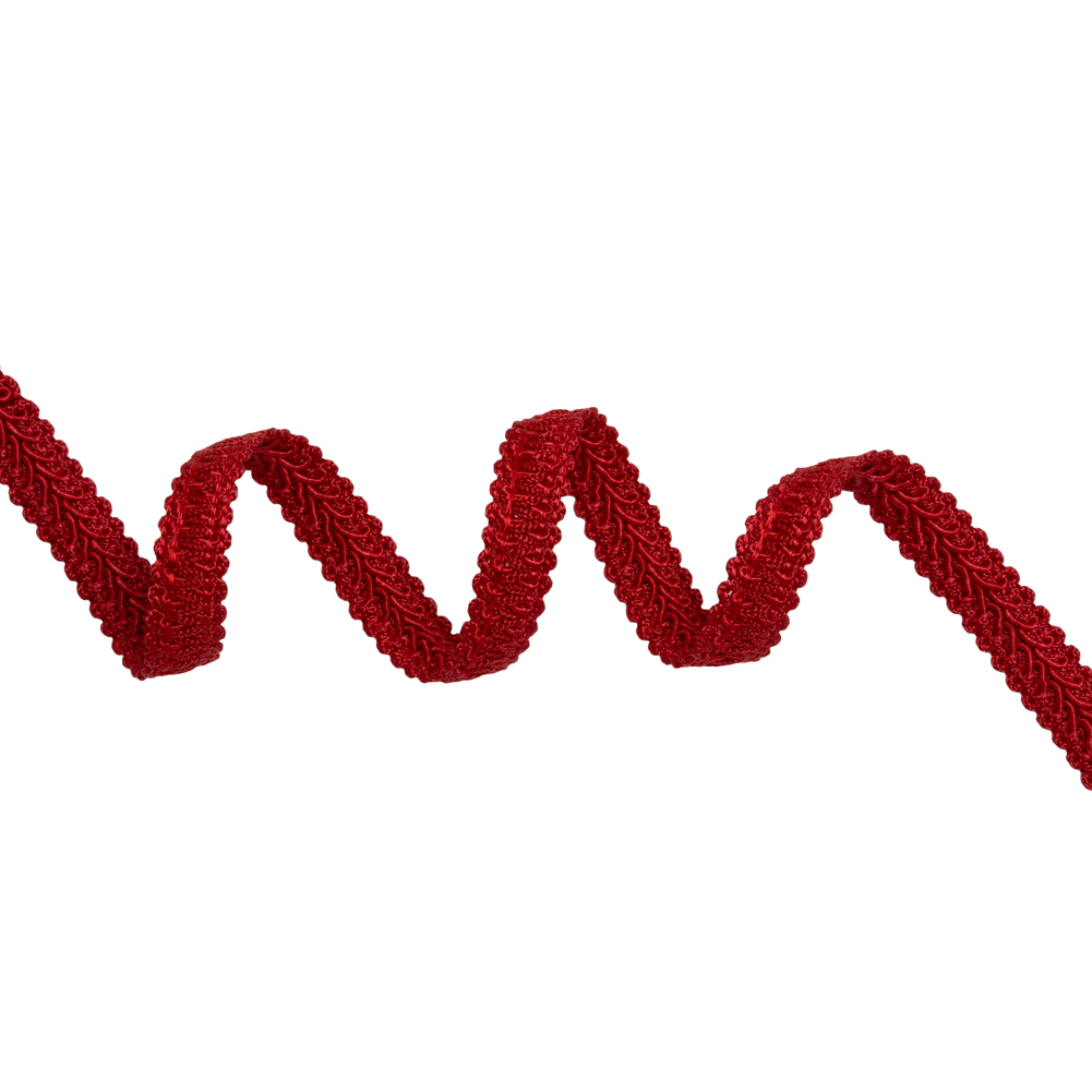 Gimp Braided Trim - 0.5" - Red Classic