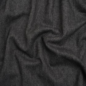 Wool Blend Twill Coating – Black and WHite Herringbone – Deadstock Wool Blend Twill Coating – Black and WHite Herringbone – Deadstock