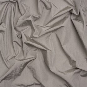 Crinkled Nylon Taffeta – Ash Gray – Deadstock Crinkled Nylon Taffeta – Ash Gray – Deadstock