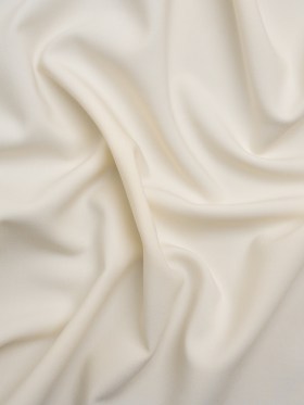 Stretch Polyester and Viscose Pique – Ivory – Deadstock Stretch Polyester and Viscose Pique – Ivory – Deadstock