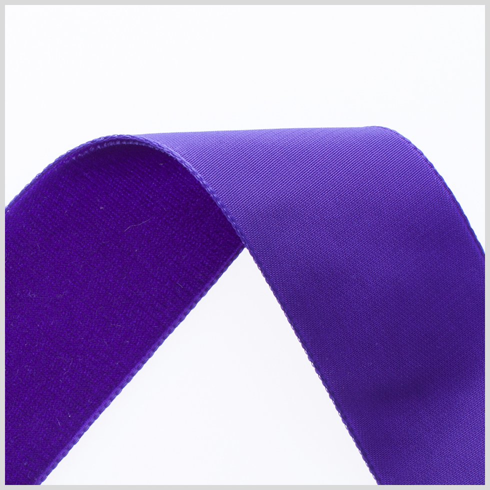 1.375" Purple Nylon Velvet Ribbon