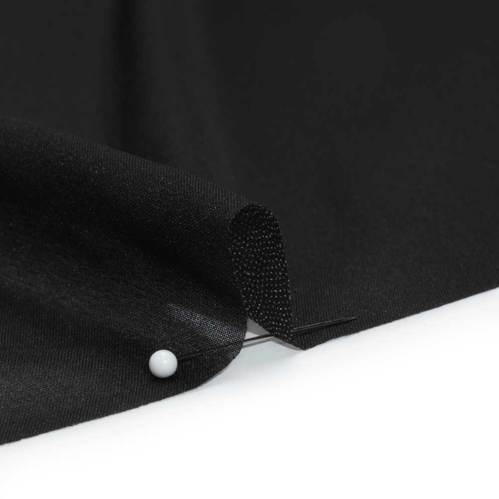 Lightweight Woven Fusible Interlining Single Side by Alice and Olivia - Black - Made in America
