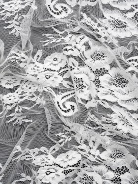 Chantilly Lace – White Floral and Swirl Borders Chantilly Lace – White Floral and Swirl Borders