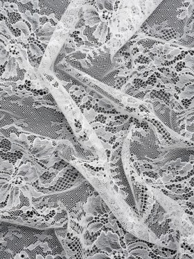 Chantilly Lace – Lustrous White Floral Vines Chantilly Lace – Lustrous White Floral Vines