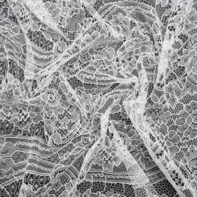 Re-Embroidered Chantilly Lace – White Ornate Floral Re-Embroidered Chantilly Lace – White Ornate Floral