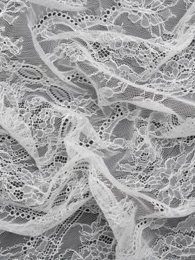 Chantilly Lace – White Floral and Scallops Chantilly Lace – White Floral and Scallops