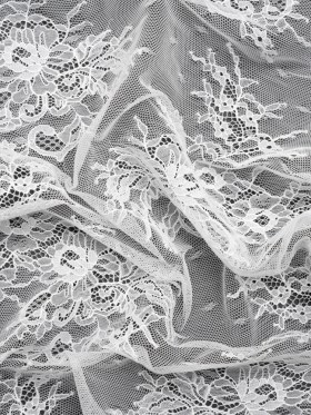 Chantilly Lace – White Floral Bunches Chantilly Lace – White Floral Bunches