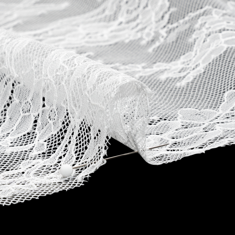 Chantilly Lace - White Flowers on a Net