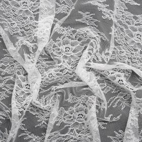 Chantilly Lace – White Flowers on a Net Chantilly Lace – White Flowers on a Net