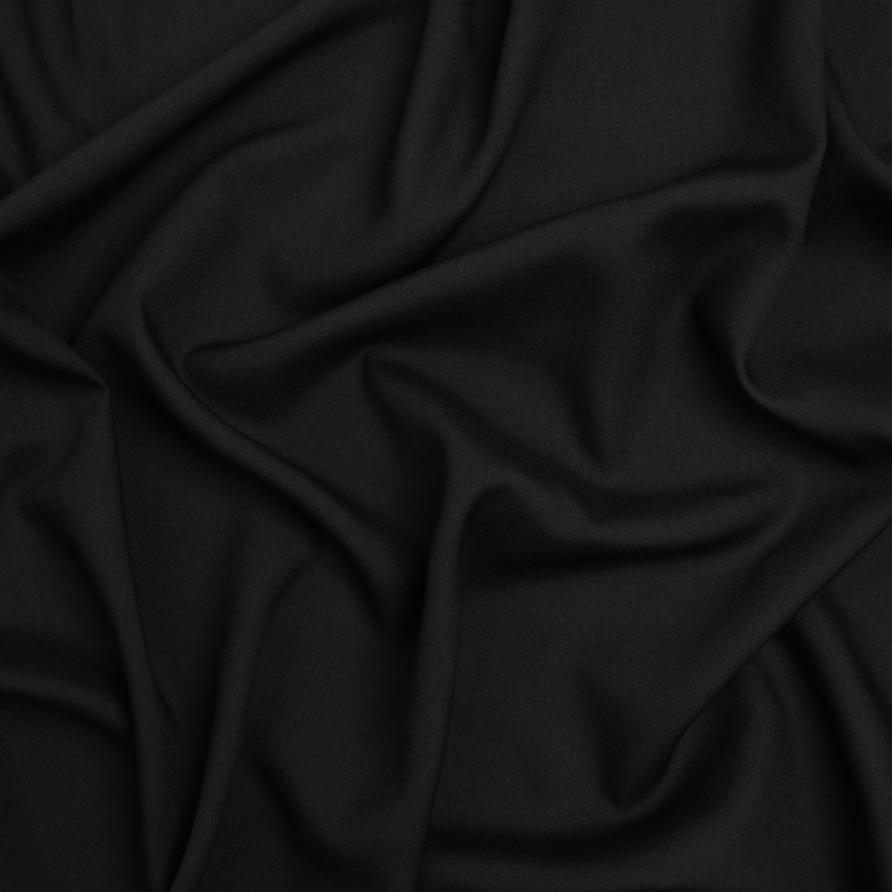 Medium-weight Rayon Batiste – Black – Loreto Collection Medium-weight Rayon Batiste – Black – Loreto Collection