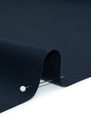 Stretch Cotton Poplin – Navy – Chancay Collection Stretch Cotton Poplin – Navy – Chancay Collection