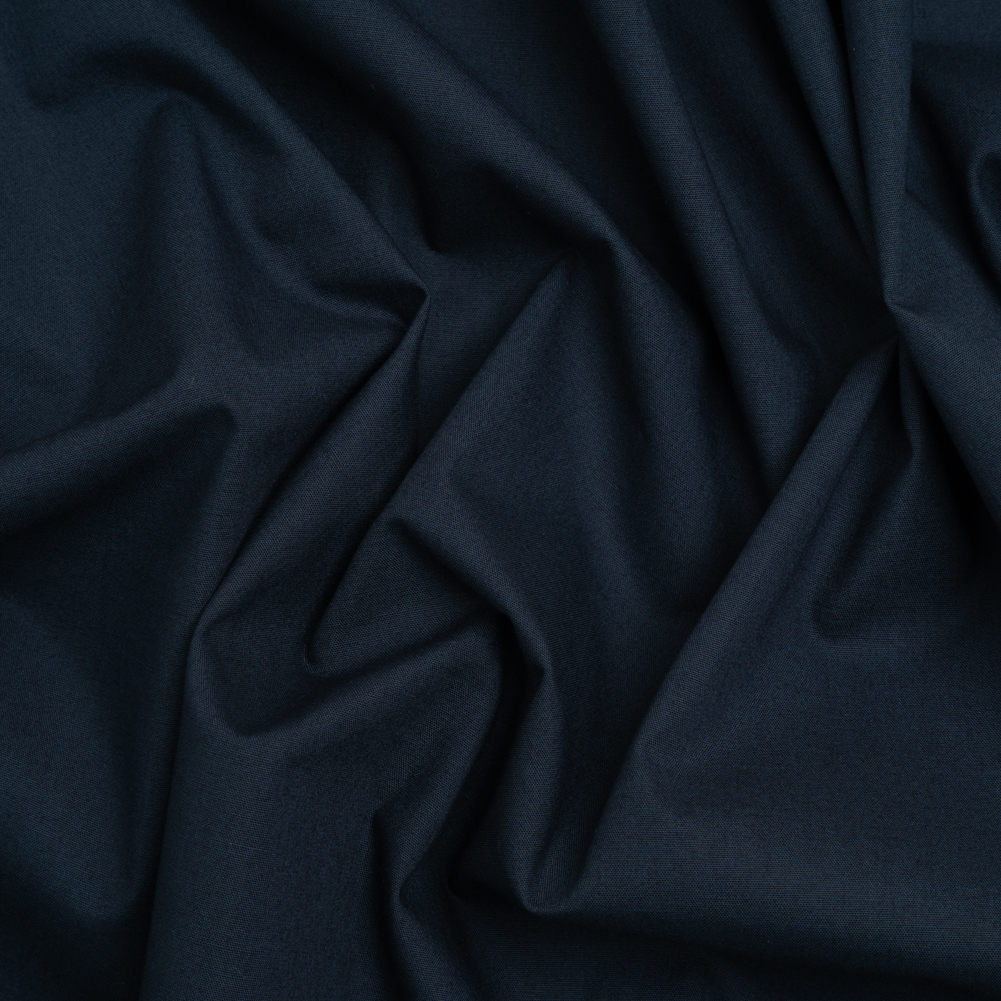 Stretch Cotton Poplin – Navy – Chancay Collection Stretch Cotton Poplin – Navy – Chancay Collection